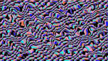 Türbülans sıvısı renkli desen soldan sağa hareket ediyor