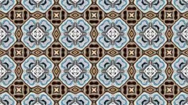 Türbülans sıvısı renkli desen soldan sağa hareket ediyor