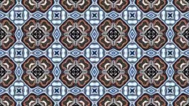 Türbülans sıvısı renkli desen soldan sağa hareket ediyor