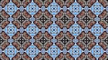 Türbülans sıvısı renkli desen soldan sağa hareket ediyor