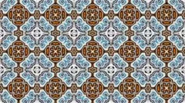 Türbülans sıvısı renkli desen soldan sağa hareket ediyor