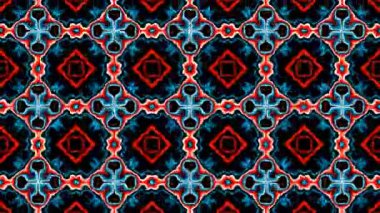 Türbülans sıvısı renkli desen soldan sağa hareket ediyor