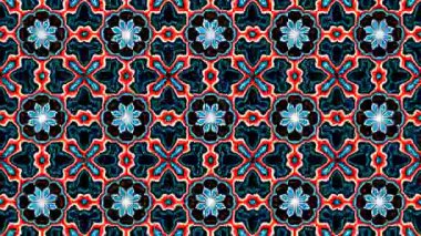 Türbülans sıvısı renkli desen soldan sağa hareket ediyor