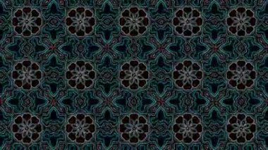 Türbülans sıvısı renkli desen soldan sağa hareket ediyor