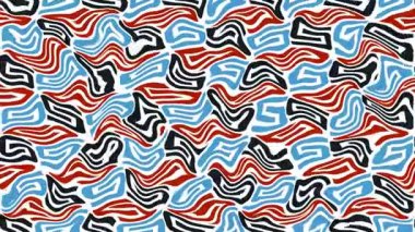 Türbülans sıvısı renkli desen soldan sağa hareket ediyor