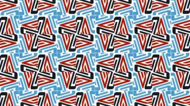 Türbülans sıvısı renkli desen soldan sağa hareket ediyor