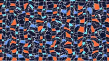 Türbülans sıvısı renkli desen soldan sağa hareket ediyor