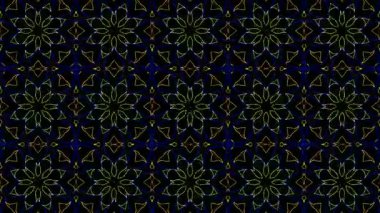 Türbülans sıvısı renkli desen soldan sağa hareket ediyor