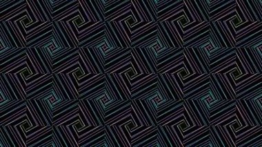 Türbülans sıvısı renkli desen soldan sağa hareket ediyor