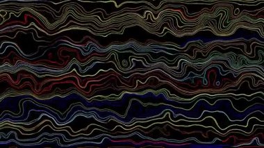 Türbülans sıvısı renkli desen soldan sağa hareket ediyor