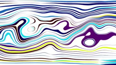 Türbülans sıvısı renkli desen soldan sağa hareket ediyor