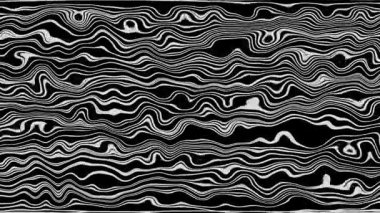 Türbülans sıvısı renkli desen soldan sağa hareket ediyor