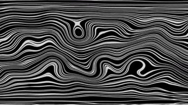 Türbülans sıvısı renkli desen soldan sağa hareket ediyor