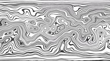 Türbülans sıvısı renkli desen soldan sağa hareket ediyor