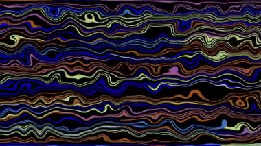 Türbülans sıvısı renkli desen soldan sağa hareket ediyor