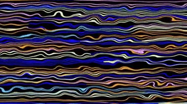 Türbülans sıvısı renkli desen soldan sağa hareket ediyor