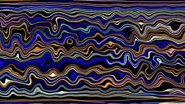 Türbülans sıvısı renkli desen soldan sağa hareket ediyor