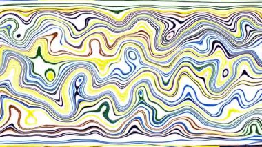 Türbülans sıvısı renkli desen soldan sağa hareket ediyor