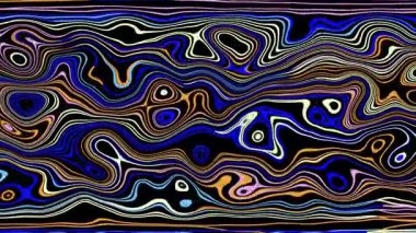 Türbülans sıvısı renkli desen soldan sağa hareket ediyor