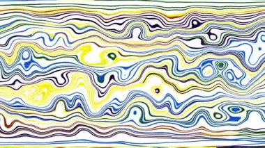 Türbülans sıvısı renkli desen soldan sağa hareket ediyor