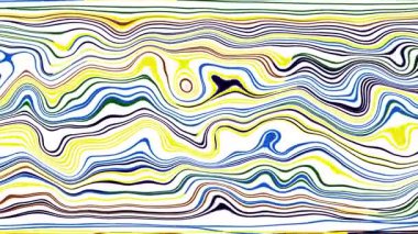 Türbülans sıvısı renkli desen soldan sağa hareket ediyor