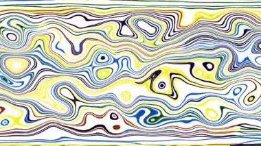 Türbülans sıvısı renkli desen soldan sağa hareket ediyor