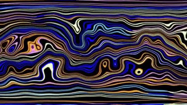 Türbülans sıvısı renkli desen soldan sağa hareket ediyor