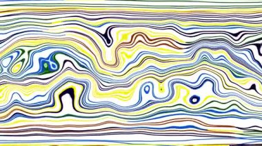 Türbülans sıvısı renkli desen soldan sağa hareket ediyor