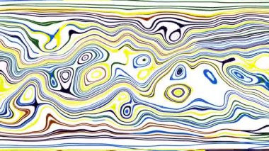 Türbülans sıvısı renkli desen soldan sağa hareket ediyor