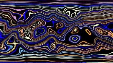 Türbülans sıvısı renkli desen soldan sağa hareket ediyor