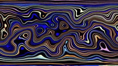 Türbülans sıvısı renkli desen soldan sağa hareket ediyor