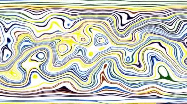 Türbülans sıvısı renkli desen soldan sağa hareket ediyor