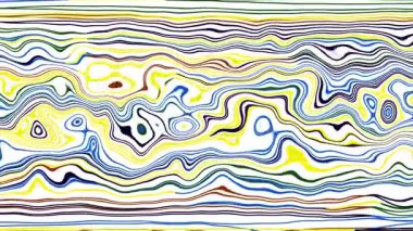 Türbülans sıvısı renkli desen soldan sağa hareket ediyor