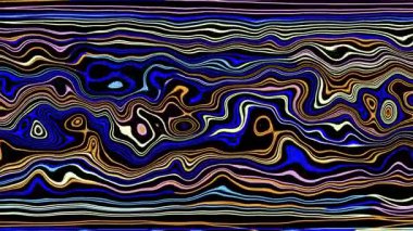 Türbülans sıvısı renkli desen soldan sağa hareket ediyor