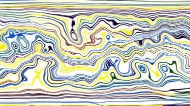 Türbülans sıvısı renkli desen soldan sağa hareket ediyor