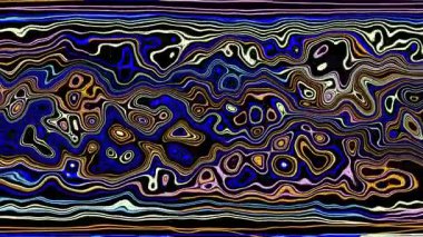 Türbülans sıvısı renkli desen soldan sağa hareket ediyor