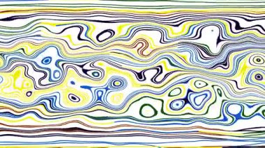 Türbülans sıvısı renkli desen soldan sağa hareket ediyor