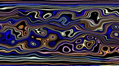 Türbülans sıvısı renkli desen soldan sağa hareket ediyor