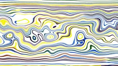 Türbülans sıvısı renkli desen soldan sağa hareket ediyor