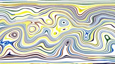 Türbülans sıvısı renkli desen soldan sağa hareket ediyor