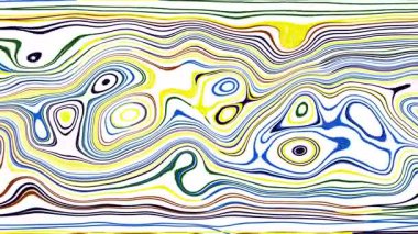 Türbülans sıvısı renkli desen soldan sağa hareket ediyor