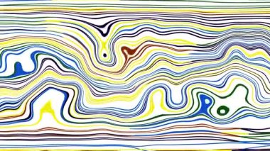 Türbülans sıvısı renkli desen soldan sağa hareket ediyor