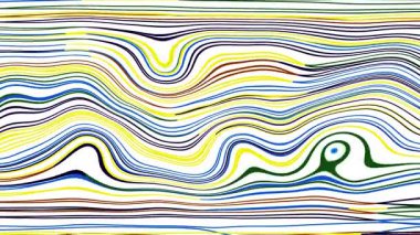 Türbülans sıvısı renkli desen soldan sağa hareket ediyor