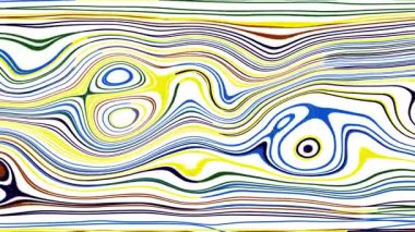 Türbülans sıvısı renkli desen soldan sağa hareket ediyor