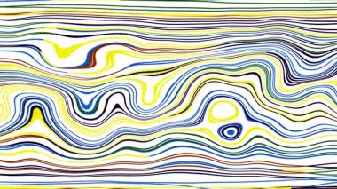 Türbülans sıvısı renkli desen soldan sağa hareket ediyor