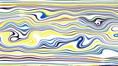 Türbülans sıvısı renkli desen soldan sağa hareket ediyor