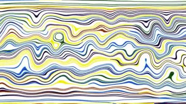 Türbülans sıvısı renkli desen soldan sağa hareket ediyor