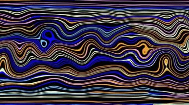 Türbülans sıvısı renkli desen soldan sağa hareket ediyor