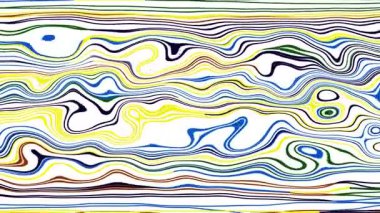 Türbülans sıvısı renkli desen soldan sağa hareket ediyor