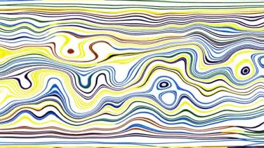 Türbülans sıvısı renkli desen soldan sağa hareket ediyor